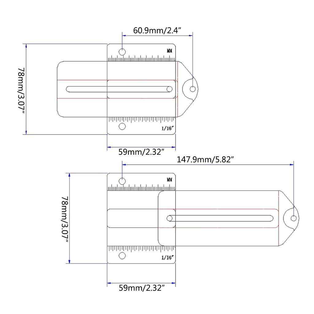 MOMOJIA Extended Thin Rips Jig Table Saw Jig Guides for Repeat Narrow Strip Cuts Router