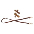 thumbnail image 2 of MERIGLARE Purse Strap Classic Adjustable Length Replacement Cross Body Strap for Briefcase Brown Golden Buckle, 2 of 9