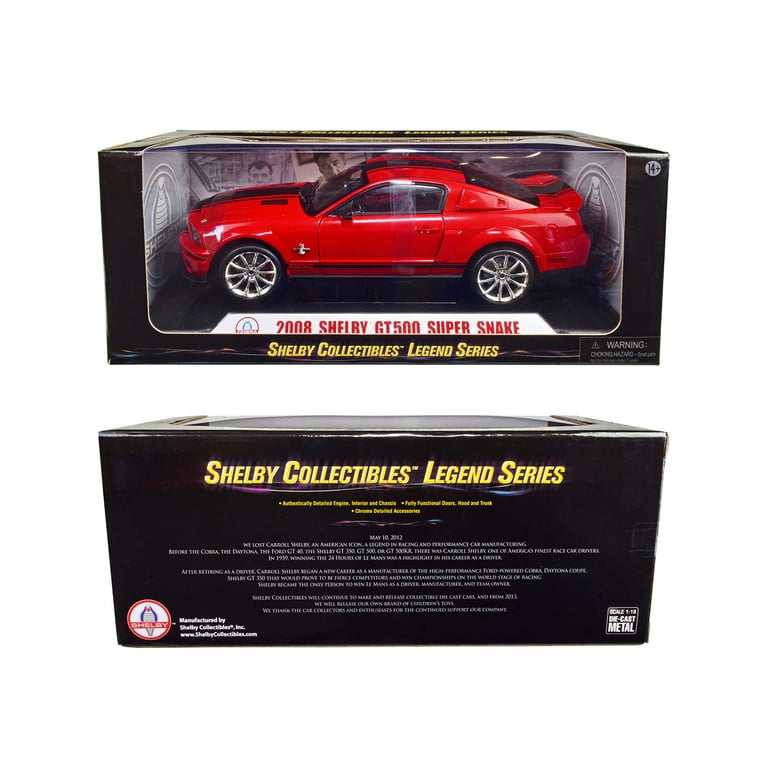 2008 Shelby GT ミニカー　フォード　マスタング　1/18 1/18 Shelby Collectibles 2008 Ford Shelby GT 500KR (Black