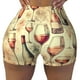 thumbnail image 2 of Fotbe Wine Shorts Sin Costuras – Shorts Deportivos de Cintura Alta para Mujer, Elásticos para Gimnasio, Yoga, Running o Ciclismo-Large, 2 of 8