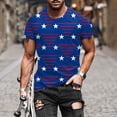 thumbnail image 2 of JLFKNG Summer Mens T-Shirt Tops Casual Colorful Printed T Shirt Short Sleeve O Neck Tee Shirts Tops Breaethable Loose Fit Lounge Clothing Fot Men, 2 of 4
