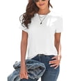 thumbnail image 2 of Plus Size T Shirts For Women UPF 50+ Sun Casual Basic Tee Loose Fit Comfortable Summer Top, 2 of 6