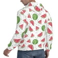 thumbnail image 6 of Uemuo Hand Drawn Watermelon Pattern Men's Hoodie - Casual Pullover Hoodie with Kangaroo Pocket, Stylish Hooded Sweatshirt for Everyday Wear-4X-Large, 6 of 7