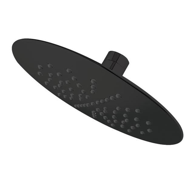 Single Setting 7 in. Rain Showerhead, Matte Black