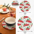 thumbnail image 3 of SKYSONIC Festive Christmas Tree Pot Holders Trivets, 2 Pcs Heat Resistant Trivets,Truck Gingerbread Cotton Thread Weave Mats for Hot Pads Pans Pot Bowl Teapot for Kitchen Decor, 3 of 7