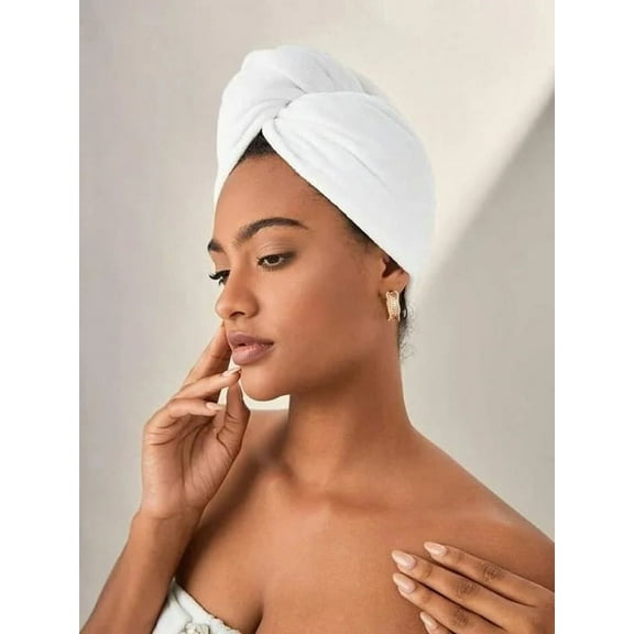 Hair Towel Wrap for Women 2 Pack, Ultra Absorbent Twist Hair Turban Drying Cap Hair Wrap
