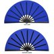 thumbnail image 2 of Clap Fans Maitys, tamaño grande, para baile en línea, 34 cm, azul oscuro, 2 unidades, 2 of 7