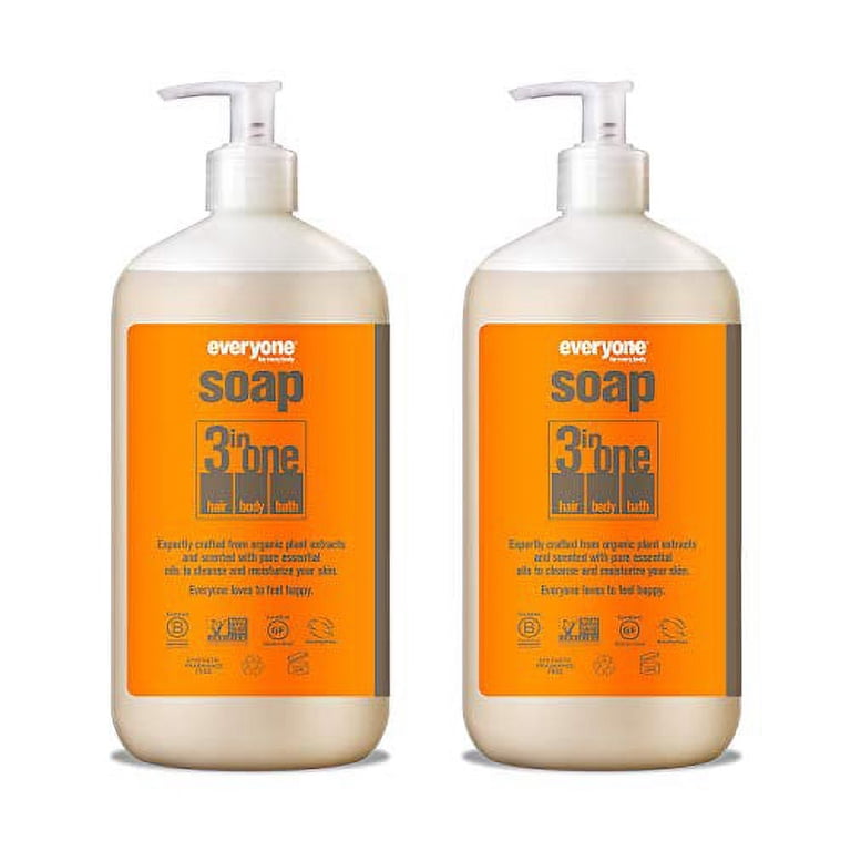 Everyone, 3-in-1 Soap, 32 Ounce, Citrus Mint, 2 Count - Walmart.com