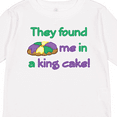 thumbnail image 4 of Inktastic They Found Me in a King Cake Boys or Girls Long Sleeve Toddler T-Shirt, 4 of 5