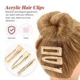 thumbnail image 3 of MasteelfCA 6pcs Women Floral Hair Barrettes Retro Acrylic Square Hair Clips Hairpins, 3 of 8