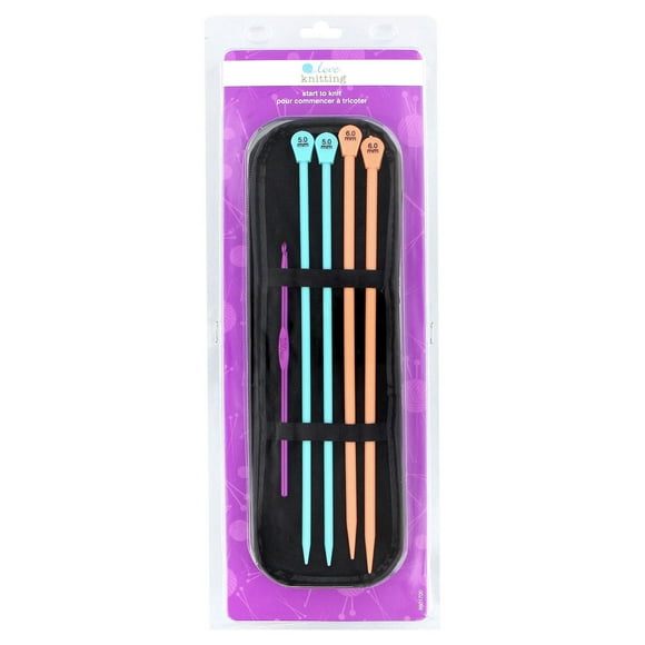 Trousse pour commencer à tricoter Love Knitting 18 mcx