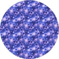 thumbnail image 1 of Ahgly Company Machine Washable Indoor Square Transitional Purple Mimosa Purple Area Rugs, 3' Square, 1 of 7