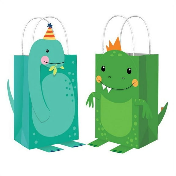 Dinosaur 'Dino-Mite' Create Your Own Kraft Bags (8ct)