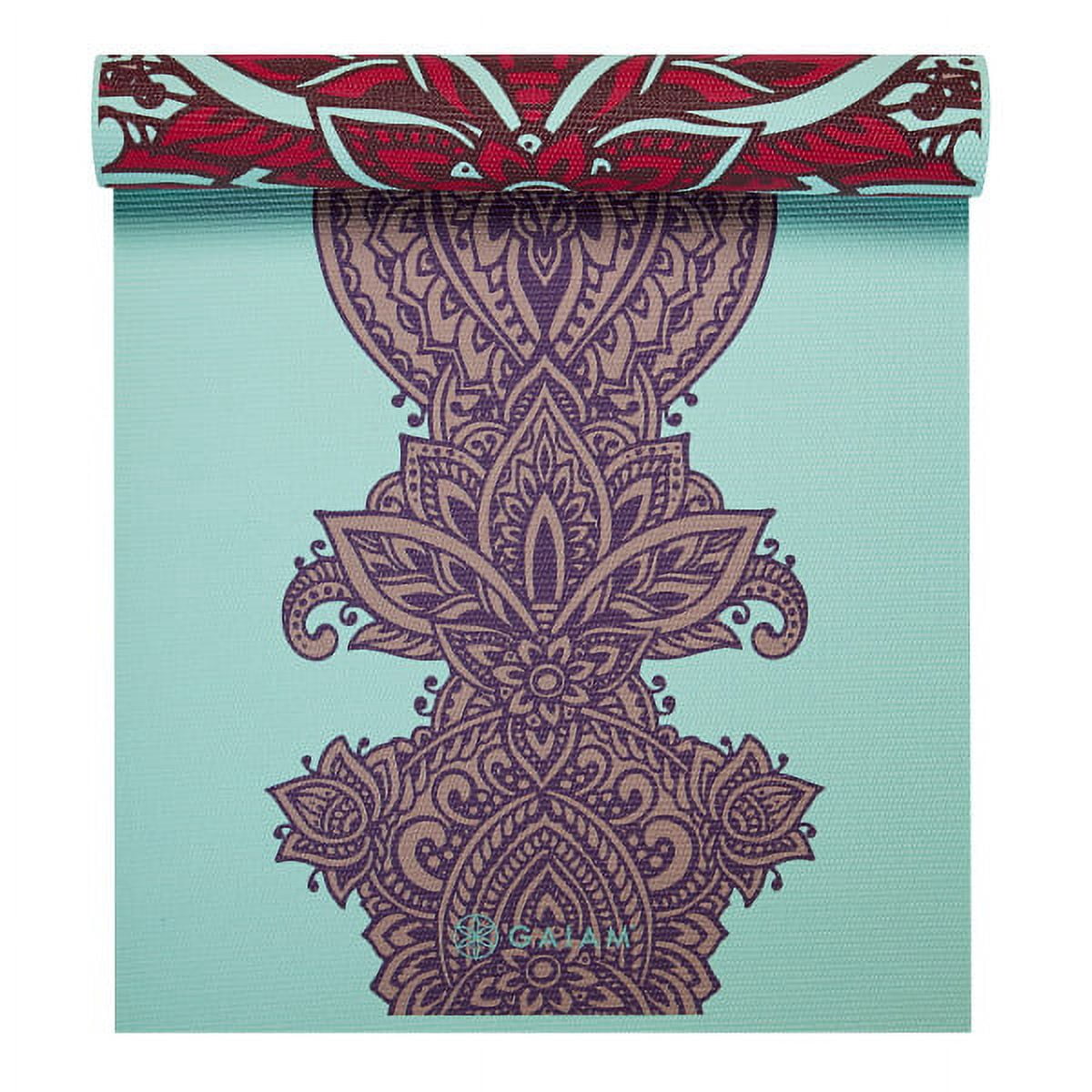 Gaiam Premium Reversible Yoga Mat, Zara Rogue, 6mm