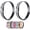 Black Refective Pack2, variant on Waterproof Dog Collar Replacement Strap for Shock Collar and Fence Easy Clean Odorless Dog Collar Metal Buckle 3/4 Inch Adjustable Size Durable Anti-Odor TPU Dog Collar