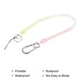 thumbnail image 3 of Uxcell Retractable Coil Spring Keychain Clasp with Big Key Ring 360mm, 1 Pack Plastic Spiral Stretchy Cord, Yellow Pink, 3 of 5