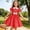 d-52Red135, variant on HAYIMI Child Polka Dot Summer Dress For Girls With Collar Short Sleeve Casual Party Wear Toddler Kids Floral Printed A-Line Dresses O-Neck Birthday Sundress