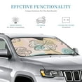 thumbnail image 3 of Car Sun Shade Windshield, Clover Leaves Automotive Front Window Sun Visor for Cars SUV Trucks-Sunshade Blocks Heat and Sun's UV Rays, Medium Size, 3 of 8