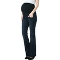 thumbnail image 2 of Maternity Women's Modern Boot Cut Denim Jeans - Dark Indigo 26, 2 of 4