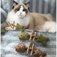 thumbnail image 2 of Purrident - Fix Your Cat’s Dental Health, Natural Fishbone Catnip & Silvervine Chew Toy, Interactive Kitten Chew Playthings, Pets Cat Chew Stick Toys, for Cats Teeth Cleaning (3pcs), 2 of 7