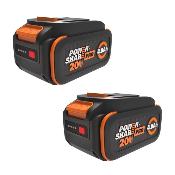 Worx WA3674.2 20V PowerShare PRO 4.0Ah Lithium Battery - 2 Pack