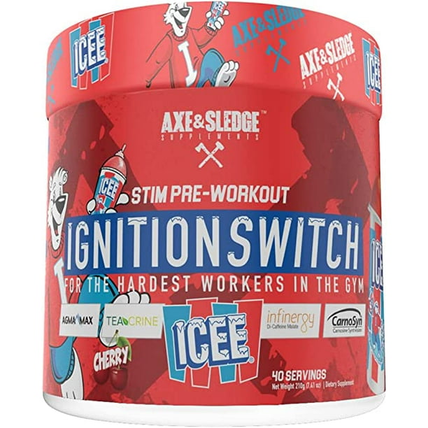 Ignition Switch PreWorkout with CarnoSyn ICEE Cherry 40 Servings