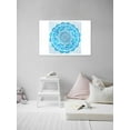 thumbnail image 3 of Awkward Styles Mandala Metal Print Wall Art Blue Boho Home Decor, 3 of 5