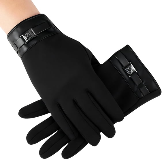 OJJCXA Womens Mens Gloves for Women Men Plus Velvet Lined Touch Screen Thermal Cold Resistant Winter Gloves