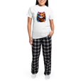 thumbnail image 5 of CafePress - Cute Cat Watercolor Pajamas - Women's Short Sleeve Print T-Shirt and Pants Light Cotton Pajama Set, 5 of 7
