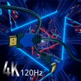 thumbnail image 3 of 4K HDMI Cable Right Angle 270 Degree (15FT) High Speed 18GBPs HDMI Wire Cord Support 4K 60Hz HDR 2K 2160p 1080p 1440p 3D ARC/eARC Ethernet For Video Gaming Xbox One X PS4 Pro & Apple TV HDTV Projector, 3 of 8