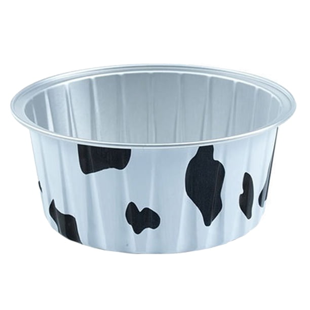 Molde para Hornear, para Pudín, Freidora de Aire, Caja de Papel de Aluminio de Color Especial, para Hornear Pasteles, Tazón Redondo, Caja para Pasteles, Negro y