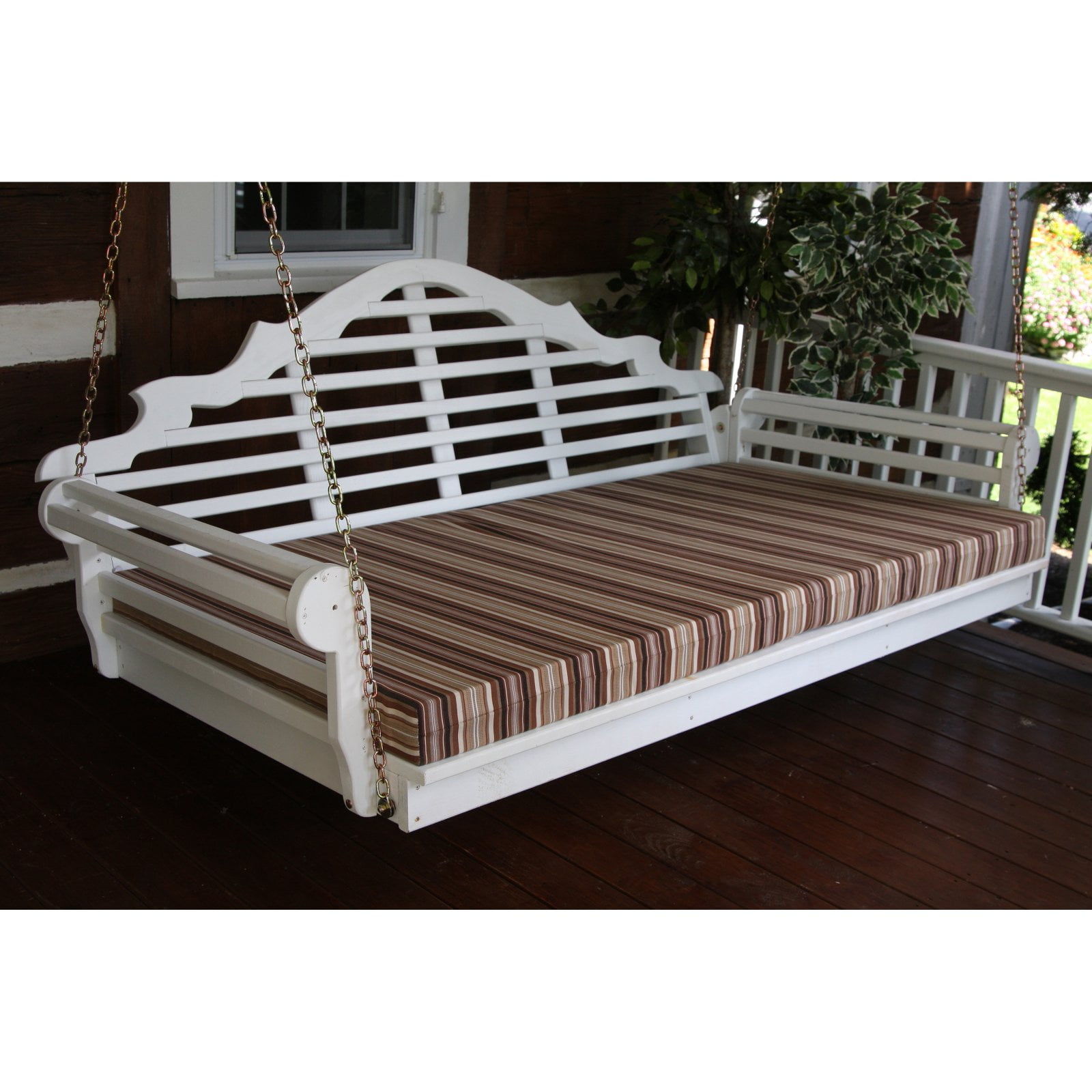 A & L Furniture Yellow Pine Marlboro XL Swing Bed - Holds Twin Size