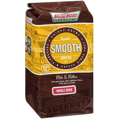 Krispy Kreme Doughnuts: Roasted Smooth Mild & Mellow Whole Bean Coffee, 12 oz