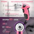thumbnail image 3 of Juego de herramientas Hi-Spec, 19 unidades, 3,6 V, USB de pequeña potencia, color rosa, 3 of 7