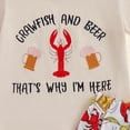 thumbnail image 2 of Toddler Baby Boy Clothes Funny Letter T Shirt Top Elastic Waist Pockets Shorts Set Country Outfit,Beige, 2 of 6