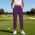 thumbnail image 5 of PWPSG Women's High Waist Straight Leg Suit Capri Pants, Stretchy with Pockets for Office Daily Wear, 5 of 9
