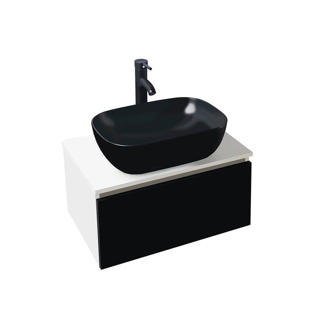 Esatto Mueble moderno flotante para baño con luz Antara
