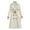 Beige, variant on Women’s Double-Breasted Trench Coat, Mid-Length Belted Overcoat, Water-Resistant Windbreaker, 13 Colors, Sizes S–XXXL
