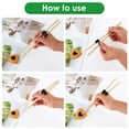 thumbnail image 3 of 5 Pcs Reusable Chopstick Helpers, Training Chopsticks with Hinge Connector for Kids Adults Beginners, Chopsticks Helper Chopstick Hinges Connector, Non-Slip Chopsticks Trainer Learner, Black, 3 of 7