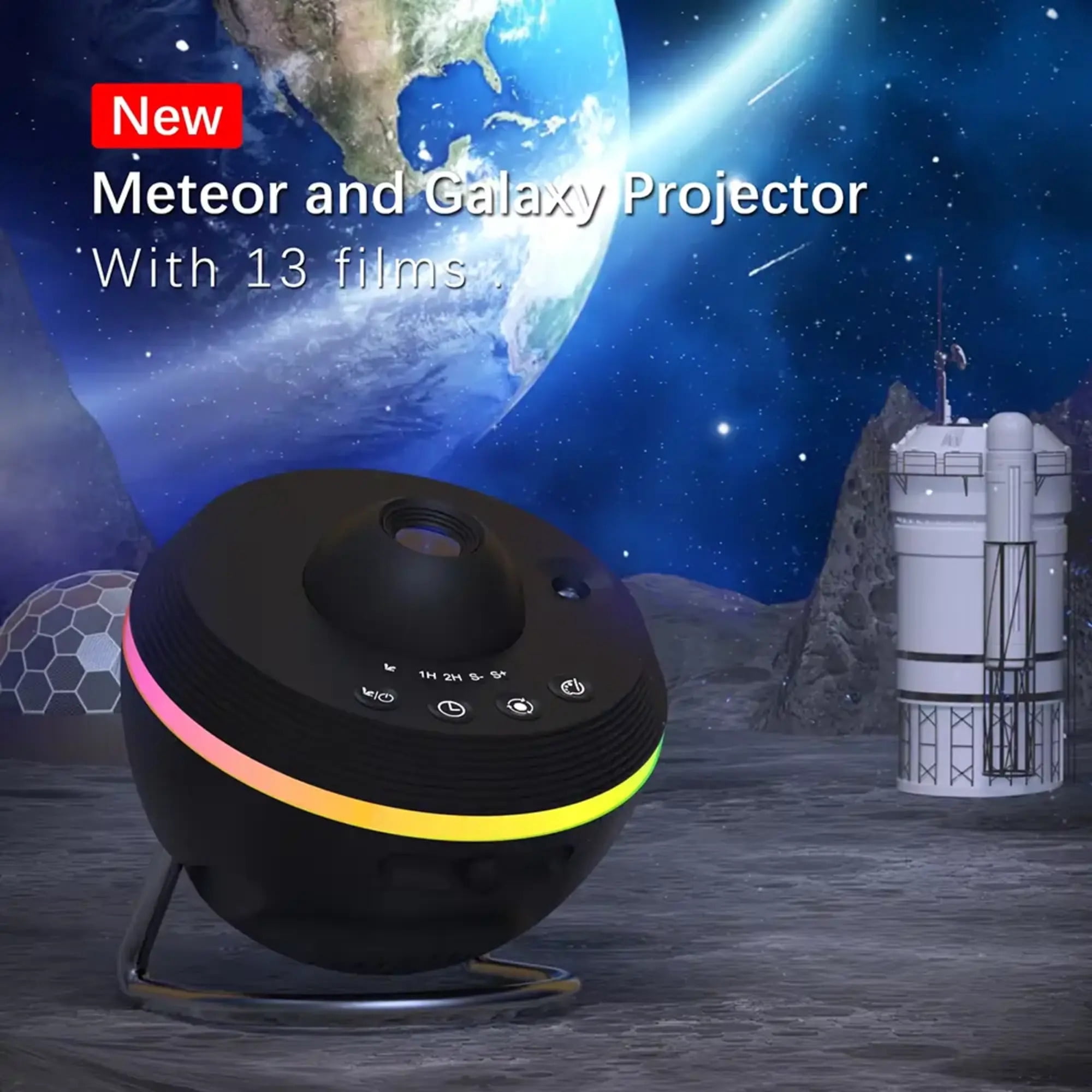 Wadan Galaxy Star Projector 13-in-1 Planetarium Night Light with Timer, RGB Effects for Kids, Adults, Bedroom/Home ceiling decor