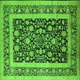 thumbnail image 1 of Ahgly Company Indoor Square Oriental Green Industrial Area Rugs, 5' Square, 1 of 4