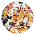 thumbnail image 1 of Paquete de pegatinas de anime con dibujos animados de pollo, 50 unidades, 1 of 4