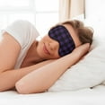 thumbnail image 7 of Uemuo Purple Black Plaid Pattern Sleep Eye Mask - Light Blocking Sleep Mask Blocking Out Light Perfectly, Soft and Comfortable Night Eye Mask, Eye Blinder, 7 of 7