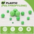 thumbnail image 4 of Uxcell 100pack PP Plastic Bearing Balls, 6mm Solid Plastic Balls, G2 Precision Polypropylene Mini Ball, Green, 4 of 6
