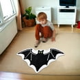 thumbnail image 4 of TIELUTT Halloween Bat Carpet Soft Wool Rug for Living Room Bedroom Indoor Gothic Themed Floor Mat Unique Bat Shape Super Area Rugs Light Rug Oversized Throw Blanket Fall Outdoor Blankets Fuzzy Room R, 4 of 7