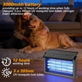 thumbnail image 7 of Solar-Powered Bug Zapper, 4200V Electric Insect Trap with 395nm Light Tube, 3000mAh Battery, IPX67 Waterproof, for Patio, Garden, Backyard and Indoor Use (50*24.5CM), 7 of 7