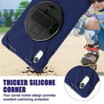 thumbnail image 3 of For Lenovo Tab M11/Tab K11 LTE/Xiaoxin Pad 2025 Case 11 inch, 360 Hand Strap, Shoulder Strap, Kickstand, Rugged Drop Protection, Navy Blue, 3 of 7