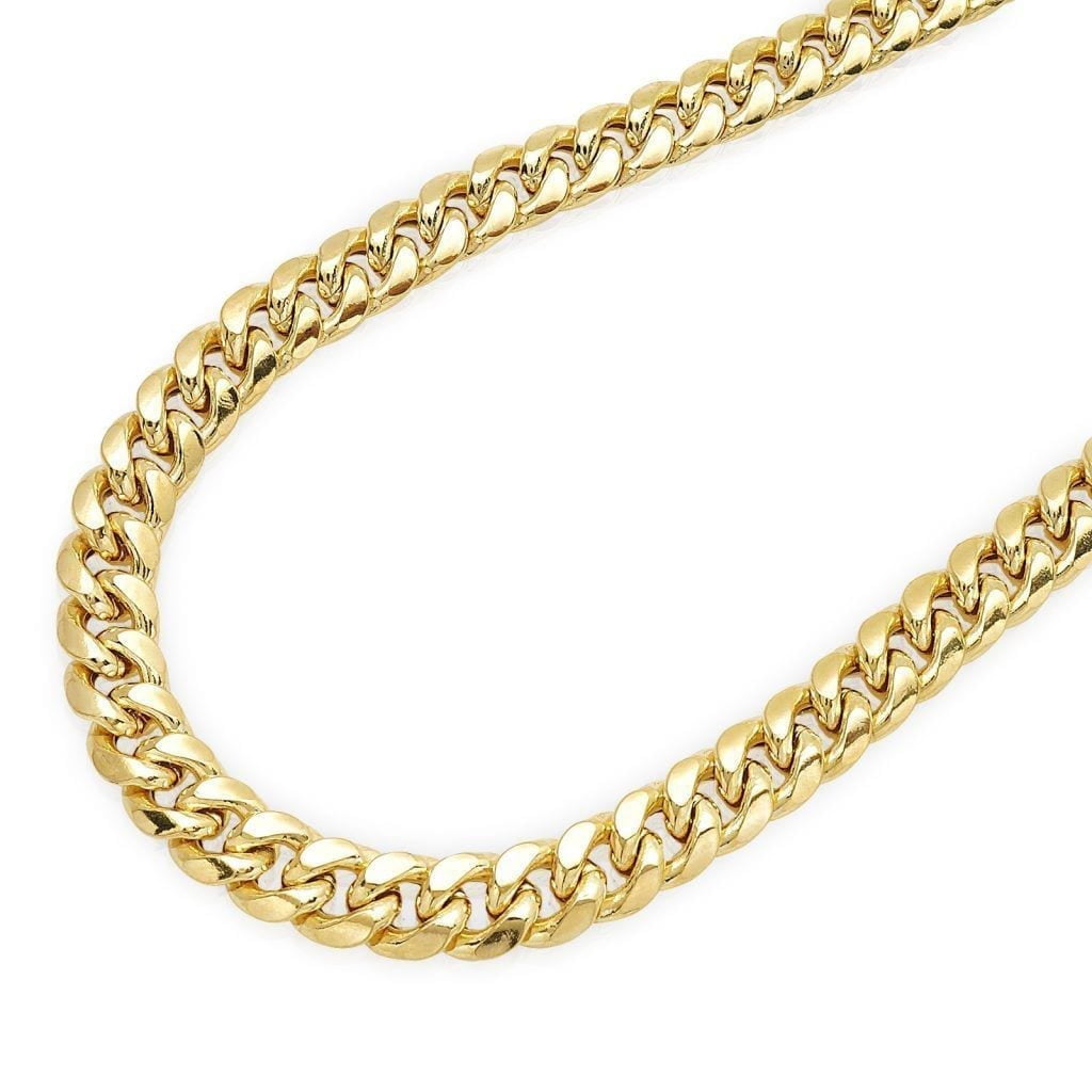 14k Yellow Gold Miami Cuban Link Chain 6mm 30 Necklace Box Lock