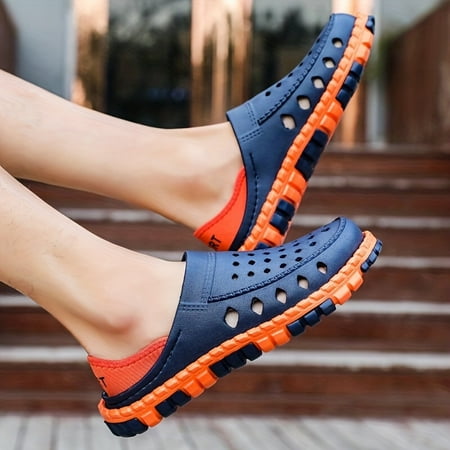 

Men s Garden Clogs Lightweight Comfy Clogs Out Non-Slip Garden Shoes Summer Comfortable Arch Support Clogs