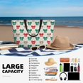 thumbnail image 5 of Lsque Retro bows Beach Travel Bag - Water-Resistant, Large Capacity Lightweight Tote with 7 Pockets for Women and Men - Perfect for Beach, Pool, Gym, and Travel, 5 of 7